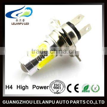 White H4 High Power LED Tail Turn Brake Head Car Light Lamp Bulb