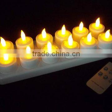 led decoration candle light with 12 pieces holder