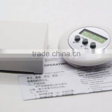 2.5 Inch 4 Digit Minute/Second LCD Round Refrigerator Countdown Timer