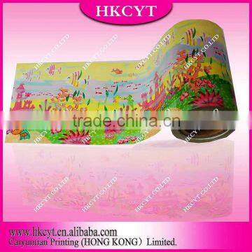 High quality plastic rolling film/Customized design poster forge plastic film