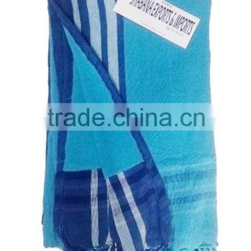 Wholesale 100% cotton beach towel pareo weighted beach towel with kikoy towel sarong