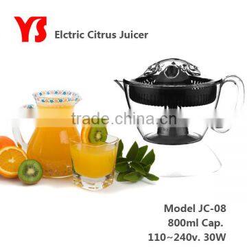 30W 0.8L small plastic citrus juicer black color