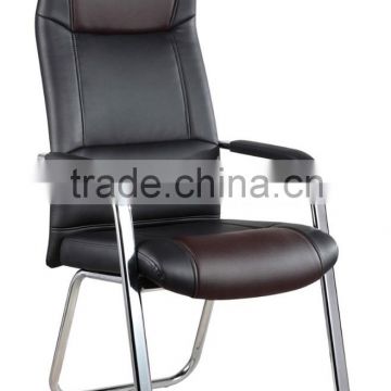 Commercial high back without wheels black leather chair (SZ-OC148)