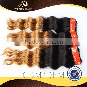 Deep Wave 18 inch peruvian hair weave for foreign trade