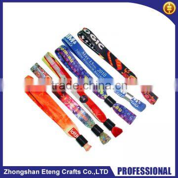 High definition custom printing fabric wristbands,events wristband