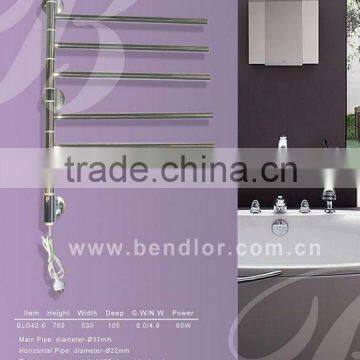 Swivel Stainless Steel TOWEL WARMER / HEATED TOWEL RAIL for bathroom using (BLG42-6)