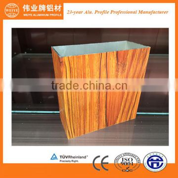 wood grain finished aluminium profile Top 10 aluminium extrusion profile for doors and window