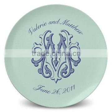 Customized logo decal Gift Melamine Plates