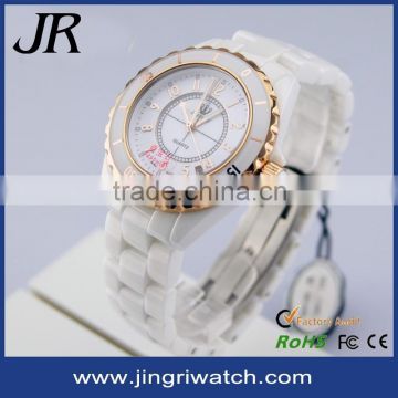 New arrival factory wholesale sapphire crystal ceramic watch 5atm water resistant quartz japan movt watch