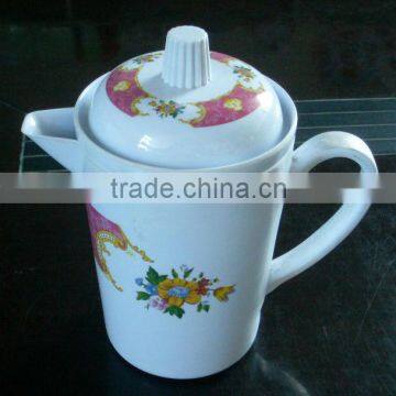 One handle melamine tea pot plastic ware