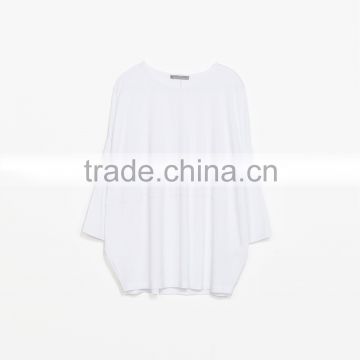 Ladies long sleeve pure white shirt