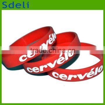 the cheapest ink filled silicone custom bracelet for advertising