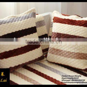 Cute plain warm and cozy polyester flannel fleece Pillowcase