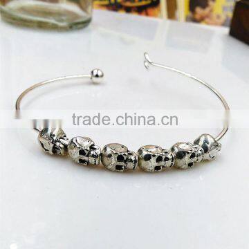 OEM Silver Skull Bangle in Wholesale