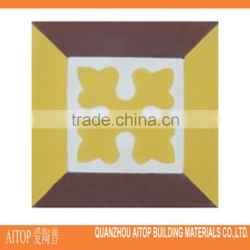 Square vintage texture color cement tile cheap manufacturer china concrete cement flooring tile 150x150mm