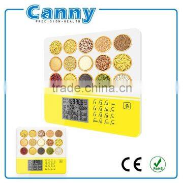 manufacturer digital nutritional kitchen weighing scale with large platform wide lcd display