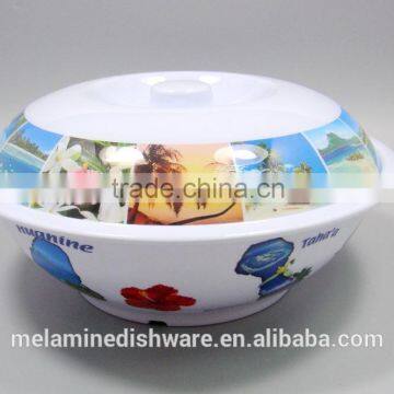 Chinese Style Melamine Ramen Bowl Soup Tureen With Decal photo-3