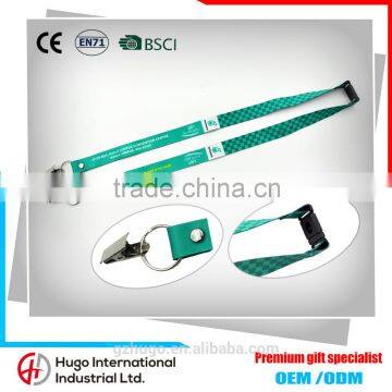 New Popular Eco-friendly OEM Custom Detachable Clasp Safety Lanyard