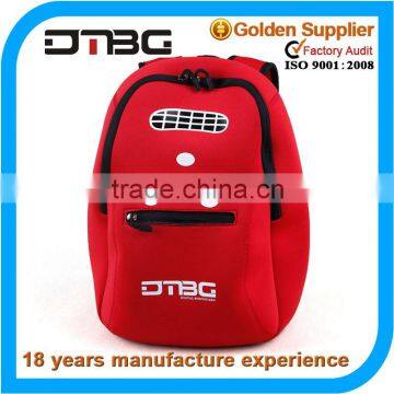 Smile kids picnic neoprene backpack bag with cartoon shape