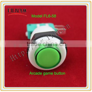 non-illuminated 27MM Round Plastic game pushbutton switch With Microswitch