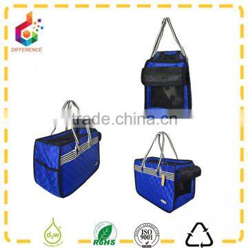 Largr load capacity outdoor blue pet carrier pet handbag 2016