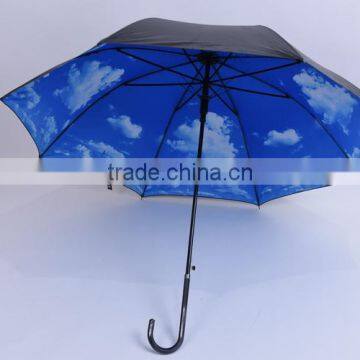High Quality Multi-color Straight Umbrella for Customized Gift and Black Coating Inside Full Priting photo-3