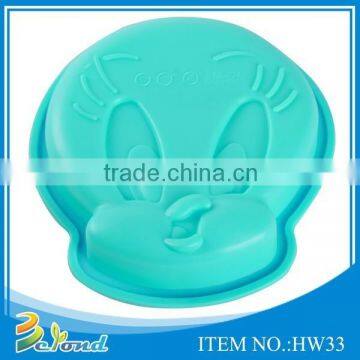 High quality popular food grade cute silicone mould animal