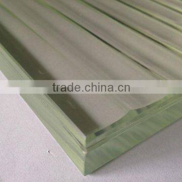 Low Iron flute tempered Laminated glass