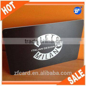 Hot selling thin high standard black metallic card