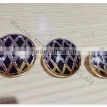 2014 fashion Metal shank button with hand sewing bottom for blazer