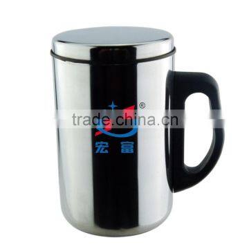 #410/201 SS Double-layer Creative Stainless Steel Thermal Cup/office Mug photo-3