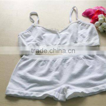 Lingerie seamless girls bra and panty boxer shorts sets underwear for childs                        
                                                Quality Choice