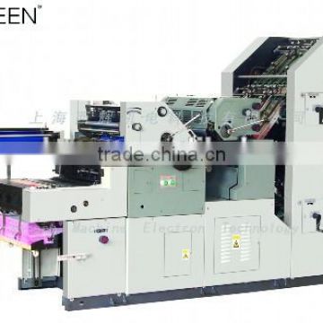 two color offset printing machine with collating and numbering