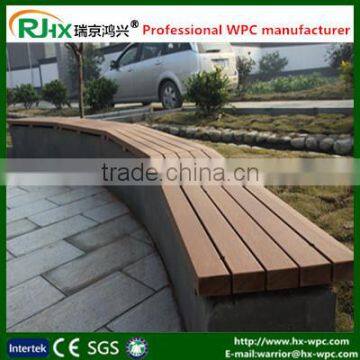 Redwood indoor and outdoor wood-plastic composite material made bench chairs and tables