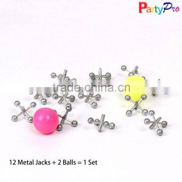 Plastic Play Balls and Metal Jacks Wholesale Party Funny Ball & Jacks