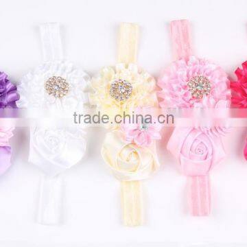 Double Elegant Flowers Elastic Pony Hair Bands Hair Accessories for Dreadlocks photo-3