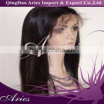 Natural Color Can Be Dye, With Baby Hair, Brazilian Human Hair Front Lace Wigs