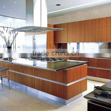 Simple Design Wooden Modern Kitchens With Island DJ-K354