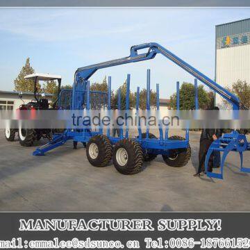 Best Quality! 5 Ton Wood grapple with trailer/ Tractor trailer ZM5004