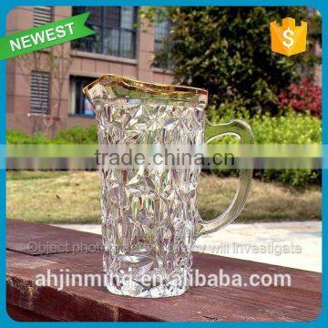 2015 newest drinking glass mug big set drinking mug gilt-edged high quality juice glass cup mug