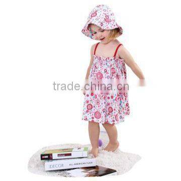 Spring and summer skirts baby girl baby baby clothes cotton printed Dress / European style Girls dress striped section