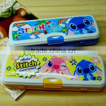 Stitch School/Office Cartoon Stationery Creative Gift Pen/pencil Box For Children/Students/kids(5 pieces set)