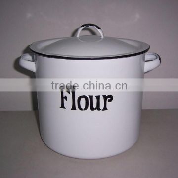 New family enamel pot bottle, water pot, flour pot