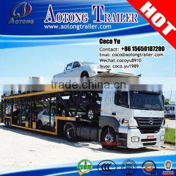 Cheap 2015 Double-axle Car Transport Semi Truck Trailer Manufacturers photo-2
