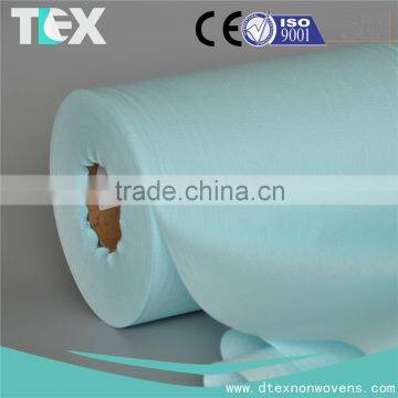 [D-TEX] wood pulp polyester nonwoven white crepe fabric roll similar to sontara
