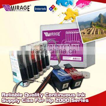 Reliable Quality Continuous Ink Supply Ciss For Hp 2000 Series