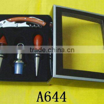 murano glass wine corkscrew set