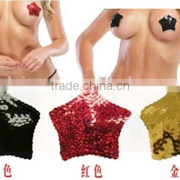 New Star Shape Sequin Breast Lingerie Tassel Women Sexy Nipple Lingerie