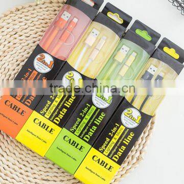 2in1 Usb Cable Custom Fast Charge Micro USB Data Cable for Samsung Usb Charging Cable for Android Ipad photo-6