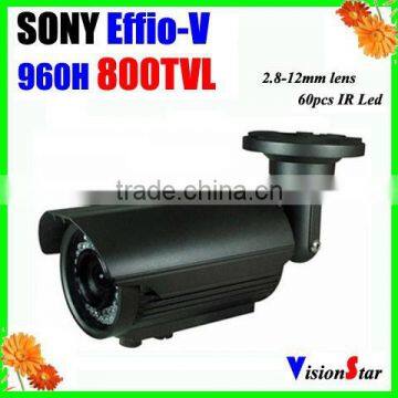 2.8-12mm Surveillance Camera Sony Super WDR Effio-V 800TVL IR led Vedio Camera CCTV Camera Board 662/3AKA CCTV Camera Sensor